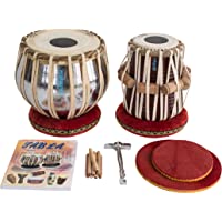 Set de batería de mesa para estudiantes- maharaja Musicals Tabla Tambor- Steel Bayan- Finest Dayan con libro- martillo…